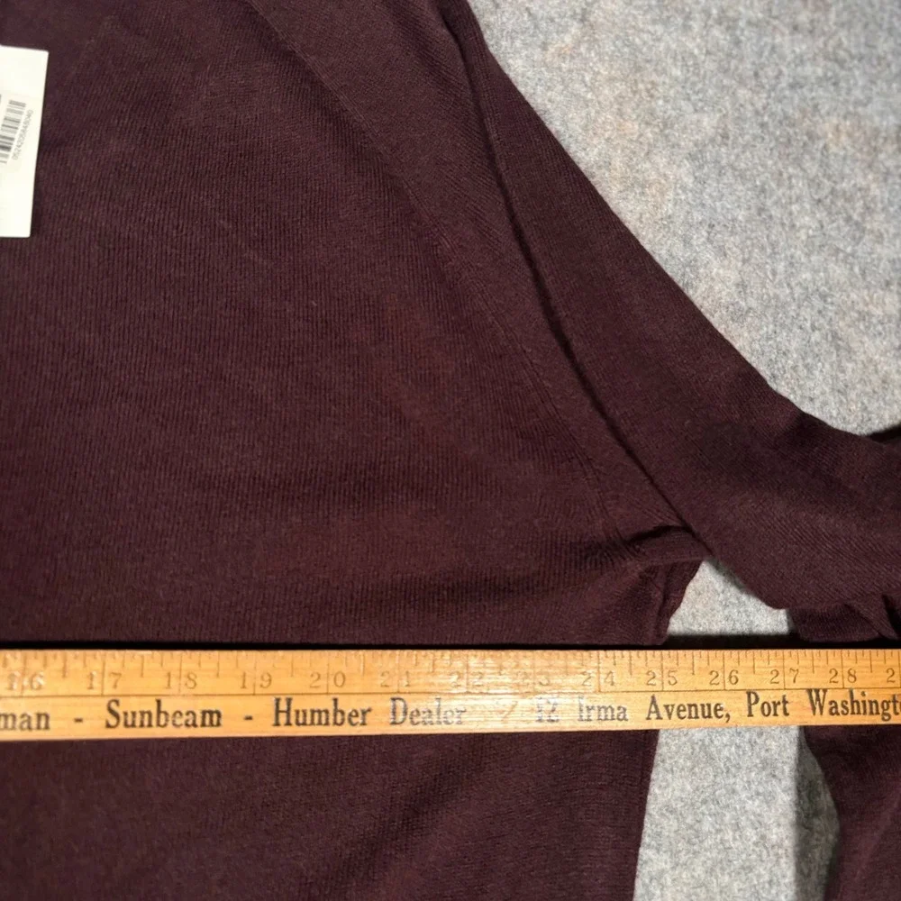 Weatherproof Cardigan Sweater Mens XXL Bordeaux Burgundy V-Neck F54174ME NWT
